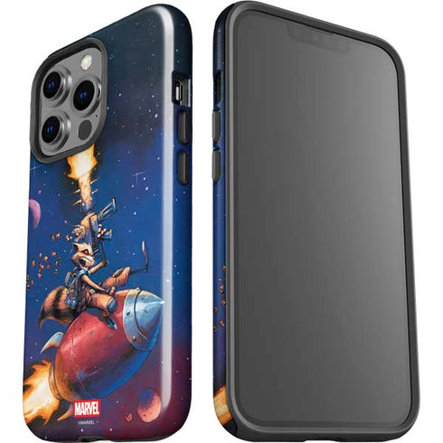 Marvel Rocket Raccoon Rocket Ride iPhone 15 Pro Impact Case